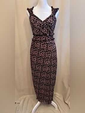 Saylor Floral Midi Dress | Size S